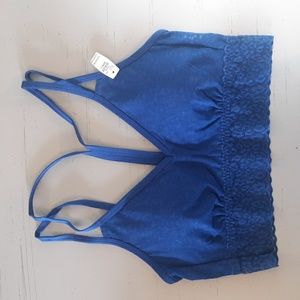 Blue Animal Print Bralette